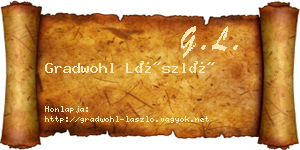 Gradwohl László névjegykártya