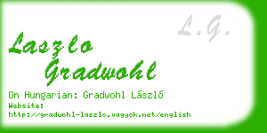 laszlo gradwohl business card