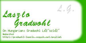 laszlo gradwohl business card